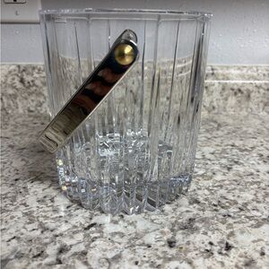 Mikasa Marquis Ice Bucket Crystal 6" w/Handle Vintage West Germany